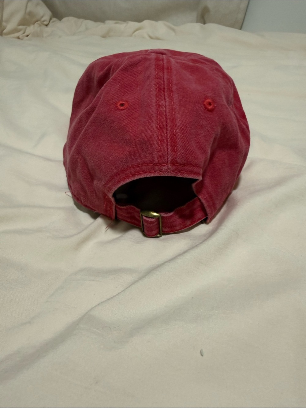 Francesca's Collections Red Baseball Cap - Picture 2 of 4